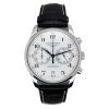 Montre Occasion Longines Master Collection Auto Chrono Bracelet Cuir Cadran Argent 40mm