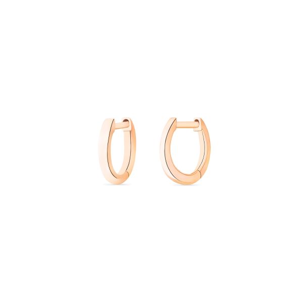 Boucle d'Oreille Ginette NY Mini Simple Hoops Or Rose