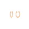 Boucle d'Oreille Ginette NY Mini Simple Hoops Or Rose