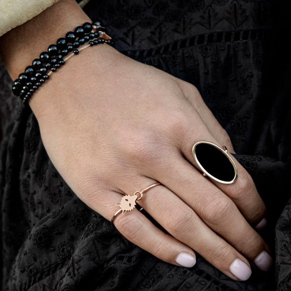 Bague Ginette NY Wolf Double Or Rose