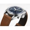 Montre Hamilton Khaki Aviation Pilot Pioneer Mechanical Chronograph Cadran Bleu