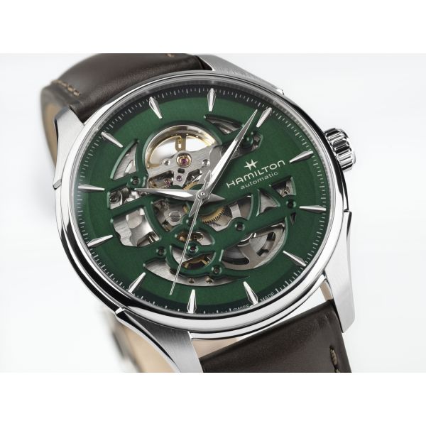 Montre Hamilton Jazzmaster Jazzmaster Skeleton 40 mm Cadran Vert