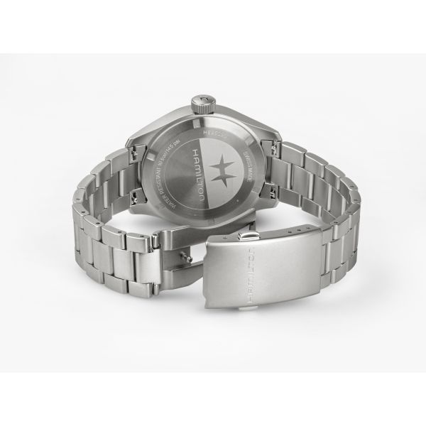 Montre Hamilton Khaki Field Mechanical Power Reserve 40mm Cadran Blanc
