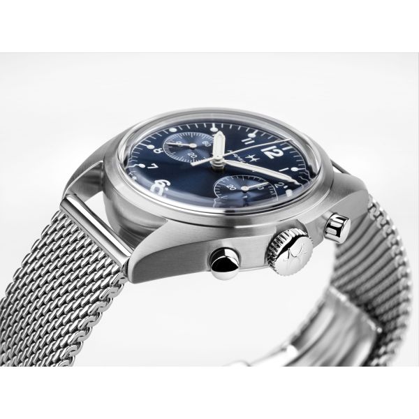 Montre Hamilton Khaki Aviation Pilot Pioneer Mechanical Chronograph Bracelet Acier