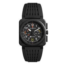 copy of Montre BELL & ROSS BR 03 Gyrocompass 41mm Bracelet Caoutchouc Noir