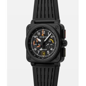 copy of Montre BELL & ROSS BR 03 Gyrocompass 41mm Bracelet Caoutchouc Noir