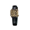Montre March LA.B Lady Mansart Cheetah Bracelet Alligator Noir