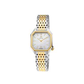 Montre March LA.B Lady Mansart Nacre Bracelet Acier Bicolore