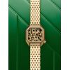 Montre March LA.B Lady Mansart Cheetah Bracelet Acier Doré