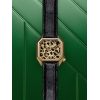 Montre March LA.B Lady Mansart Cheetah Bracelet Chevreau Noir