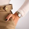 Montre March LA.B Lady Mansart Cheetah Bracelet Acier Doré