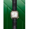 Montre March LA.B Lady Mansart Nacre Bracelet Chevreau Noir