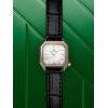 Montre March LA.B Lady Mansart Nacre Bracelet Alligator Noir