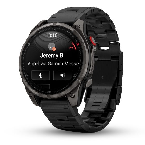 Montre Garmin Fenix 8 Pro 47mm AMOLED Sapphire Titane Bracelet Titane DLC