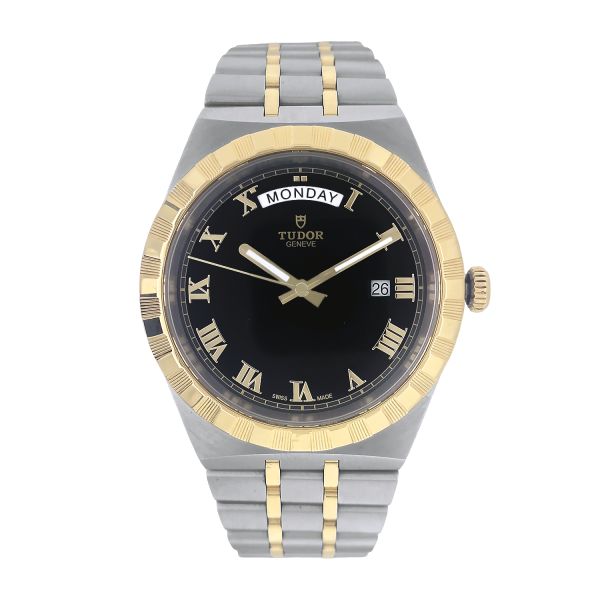 Montre Occasion Tudor Royal Boîtier Acier Lunette Or Jaune 41mm