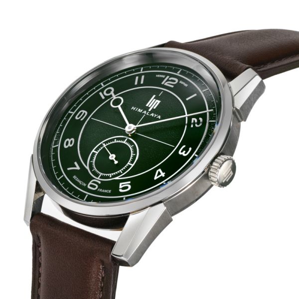 Montre LIP Himalaya 40mm Cadran Vert Foncé Bracelet Cuir