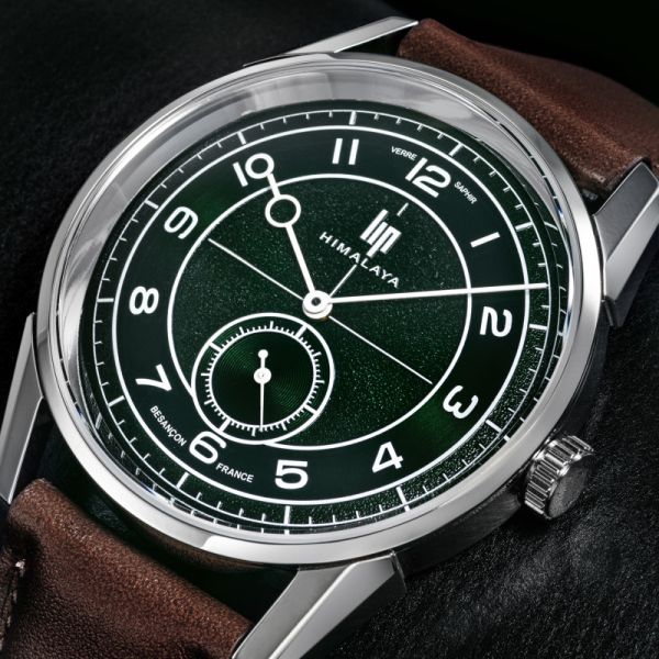 Montre LIP Himalaya 40mm Cadran Vert Foncé Bracelet Cuir