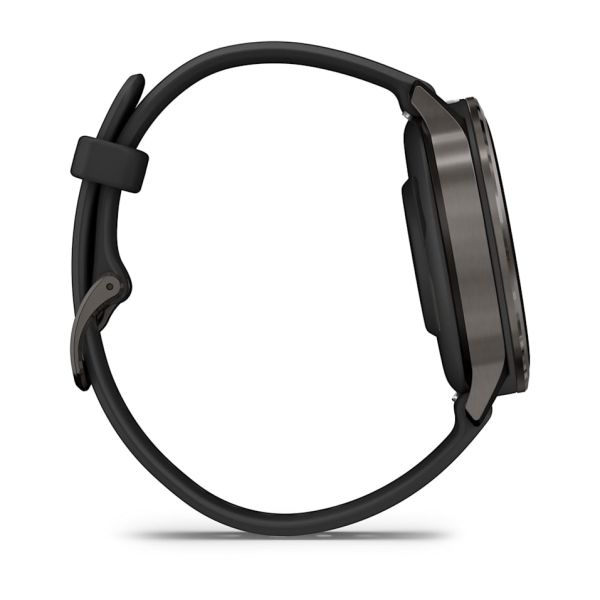 Montre Garmin Venu 4 - 41 mm Gray bracelet Silicone Noir