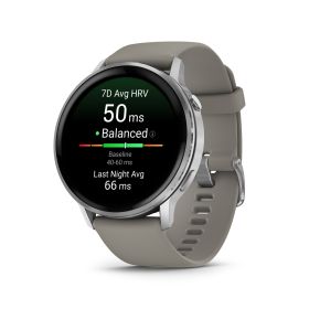 Montre Garmin Venu 3 Black bracelet cuir noir