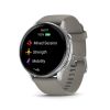 Montre Garmin Venu 4 - 45 mm Silver Bracelet en silicone Gris