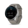 Montre Garmin Venu 4 - 45 mm Silver Bracelet en silicone Gris