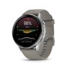 Montre Garmin Venu 4 - 45 mm Silver Bracelet en silicone Gris