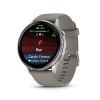 Montre Garmin Venu 4 - 45 mm Silver Bracelet en silicone Gris