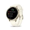 Montre Garmin Venu 4 - 41 mm Gray bracelet Silicone Ivoire