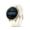 Montre Garmin Venu 4 - 41 mm Gray bracelet Silicone Ivoire