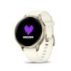 Montre Garmin Venu 4 - 41 mm Gray bracelet Silicone Ivoire