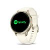 Montre Garmin Venu 4 - 41 mm Gray bracelet Silicone Ivoire