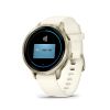 Montre Garmin Venu 4 - 41 mm Gray bracelet Silicone Ivoire