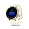 Montre Garmin Venu 4 - 41 mm Gray bracelet Silicone Ivoire