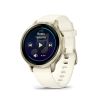 Montre Garmin Venu 4 - 41 mm Gray bracelet Silicone Ivoire