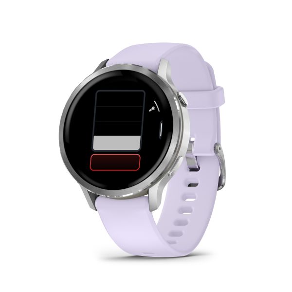 Montre Garmin Venu 4 - 41 mm Gray bracelet Silicone Pervenche