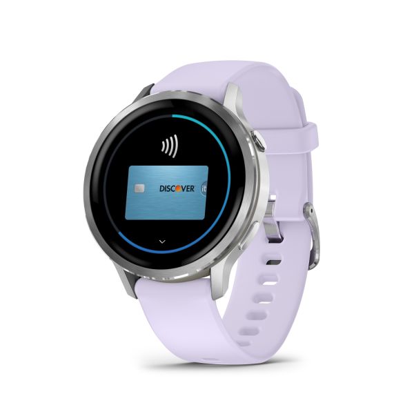 Montre Garmin Venu 4 - 41 mm Gray bracelet Silicone Pervenche