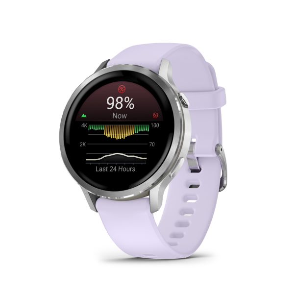 Montre Garmin Venu 3 Black bracelet cuir noir