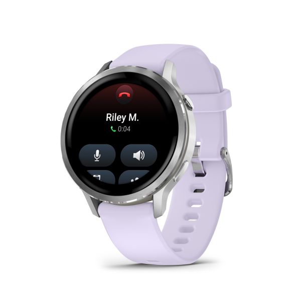 Montre Garmin Venu 4 - 41 mm Gray bracelet Silicone Pervenche