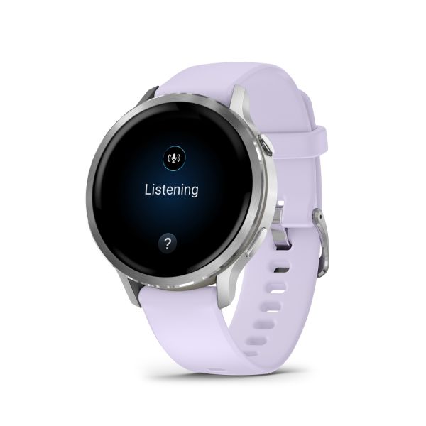Montre Garmin Venu 4 - 41 mm Gray bracelet Silicone Pervenche