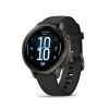 Montre Garmin Venu 4 - 41 mm Gray bracelet Silicone Noir