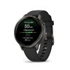 Montre Garmin Venu 4 - 41 mm Gray bracelet Silicone Noir