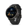 Montre Garmin Venu 3 Black bracelet cuir noir