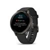 Montre Garmin Venu 4 - 41 mm Gray bracelet Silicone Noir