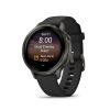 Montre Garmin Venu 4 - 41 mm Gray bracelet Silicone Noir