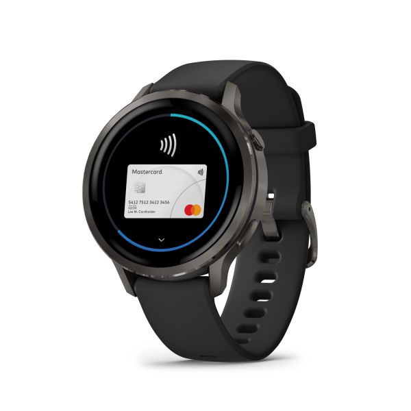 Montre Garmin Venu 4 - 41 mm Gray bracelet Silicone Noir