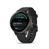 Montre Garmin Venu 4 - 41 mm Gray bracelet Silicone Noir