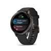 Montre Garmin Venu 4 - 41 mm Gray bracelet Silicone Noir