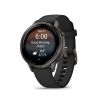 Montre Garmin Venu 3 Black bracelet cuir noir