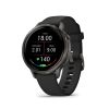 Montre Garmin Venu 3 Black bracelet cuir noir