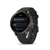Montre Garmin Venu 3 Black bracelet cuir noir